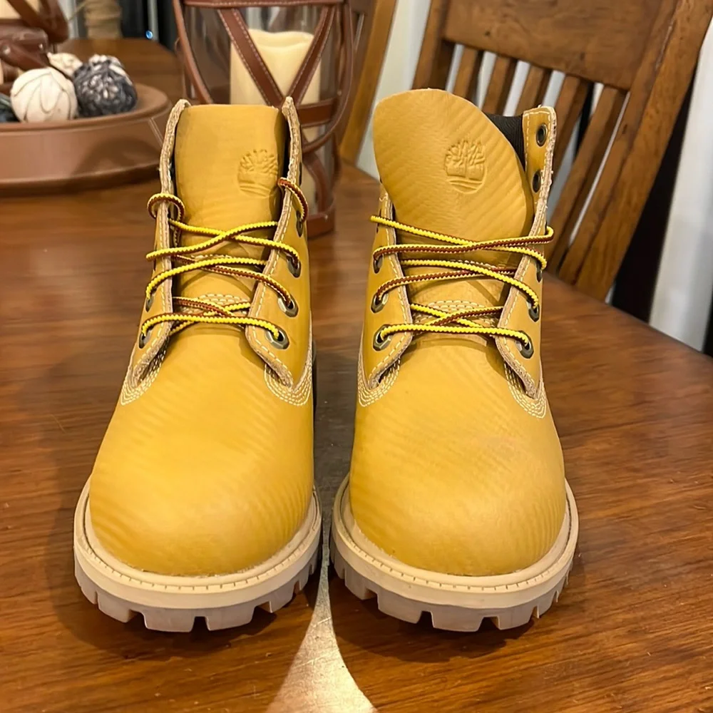 Timberland 6” Prem WPBT Wht CF Helcor waterproof Boots Youth Junior Boys Size 4